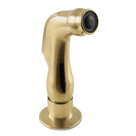 Kingston Brass Plastic Kitchen Side Sprayer, Brushed Brass LSS8713SP